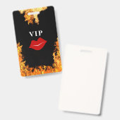 VIP-Kunststoffabzeichen Ausweis (Vorder- & Rückseite)