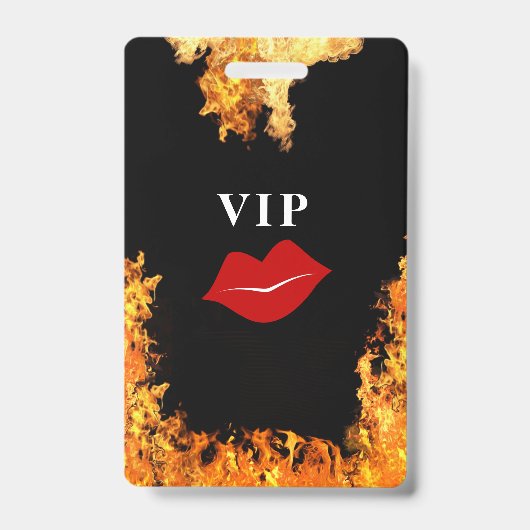 VIP-Kunststoffabzeichen Ausweis (Vorderseite)