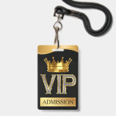 VIP Lanyard ABZEICHEN Ausweis (Front with Lanyard)
