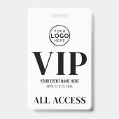 VIP Logo All-Access-Event Ausweis (Vorderseite)