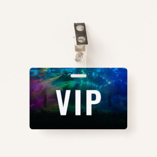 VIP mit QR-Code und Foto Horizontales ID-Abzeichen Ausweis