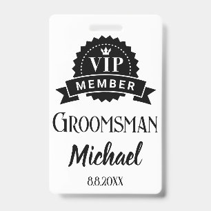 vip-mitglied trauzeuge personalisiert hochzeit ausweis