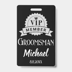 VIP-Mitglied Trauzeuge personalisierte Hochzeit sc Ausweis