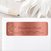 VIP Monogram Wreath UAWG Gold Schwarze Rose Korall (Insitu)