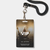 VIP Music Festival Match Party Zugang Ausweis (Vorderseite mit Lanyard)