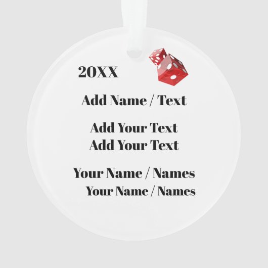 VIP-Ornament Ornament (Rückseite)