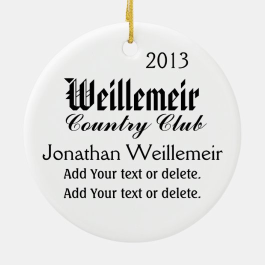 VIP-Ornament - SRF Keramikornament (Hinten)