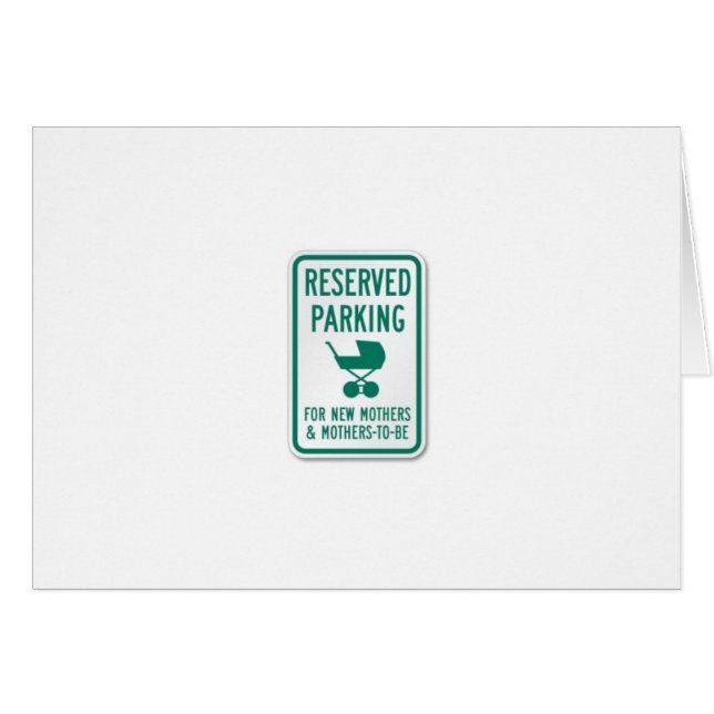 Vip-Parken für werdende Mütter (Vorderseite (Horizontal))