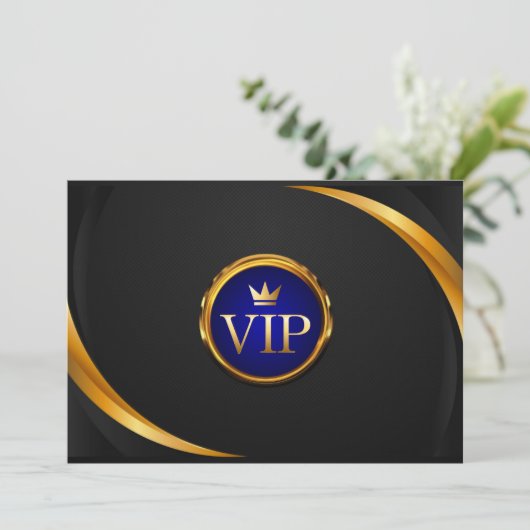 VIP Party Einladung (Stehend Vorderseite)