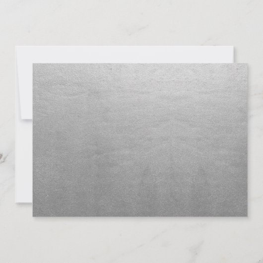 VIP Pass 25. Jubiläum Ticket Imitate Silver Einladung (Rückseite)