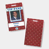 VIP-PASS-Abzeichen Ausweis (Vorder- & Rückseite)