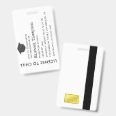 VIP-Pass der Graduierungspartei Ausweis (Vorder- & Rückseite)