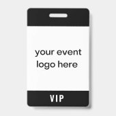 VIP Pass Event-Abzeichen Ausweis (Vorderseite)
