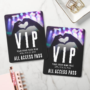 VIP-Pass für alle Veranstaltungen Ausweis