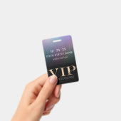 VIP-Pass für Schwarze und Holografische Ereignisse Ausweis (Handheld)