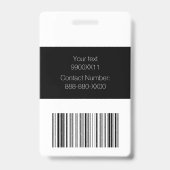 VIP-Pass für Schwarze und Holografische Ereignisse Ausweis (Back)