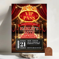 VIP Pass Glamour Premiere Hollywood Adult Geburtst