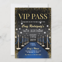 VIP-Pass Hollywood Blue Red Carpet Geburtstag