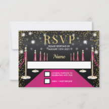 VIP-Pass Hollywood Rosa Teppich Geburtstag