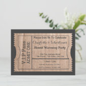 VIP Pass House Erwärmung Karte Themenkarte (Stehend Vorderseite)