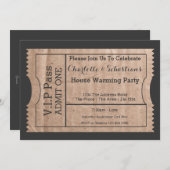 VIP Pass House Erwärmung Karte Themenkarte (Vorne/Hinten)