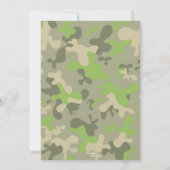 VIP Pass Party Eintrittskarte Militär Thema Einladung (Rückseite)