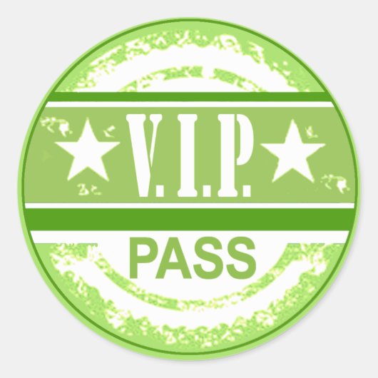 VIP Pass Party Sticker (Limon) (Vorderseite)