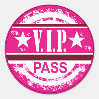 VIP Pass Party Sticker (Orchid)