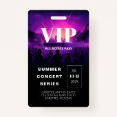 VIP Pass QR Code Concept Abzeichen Ausweis (Vorderseite)