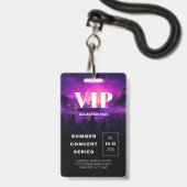 VIP-Pass-QR-Code-Konzertticket Ausweis (Vorderseite mit Lanyard)