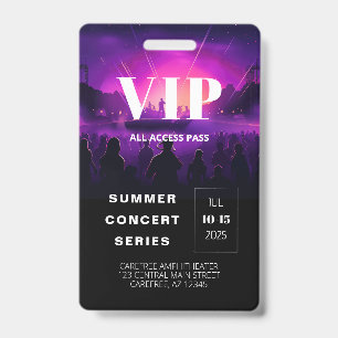 VIP-Pass-QR-Code-Konzertticket Ausweis