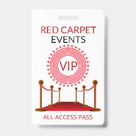 VIP Pass Red Teppich Ausweis