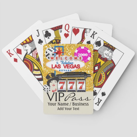 VIP PASS - Vegas - Spielkarten (Rückseite)