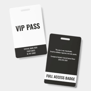 VIP-Pass Vollzugang White & Black Music Festival  Ausweis