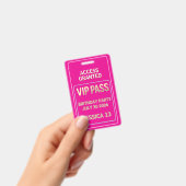 VIP-Pass zum Geburtstag Ausweis (Handheld)