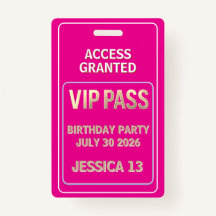 VIP-Pass zum Geburtstag