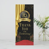 VIP, Red Carpet Birthday, Hollywood Birthday Menükarte (Stehend Vorderseite)