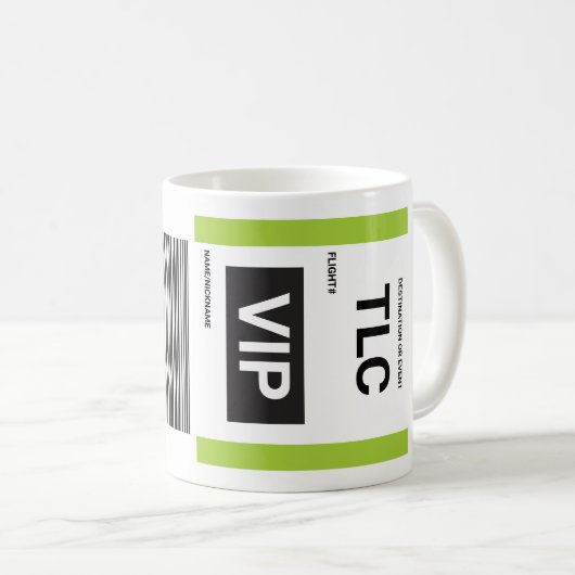 VIP REISE COFFEE MUG KAFFEETASSE (VorderseiteRechts)