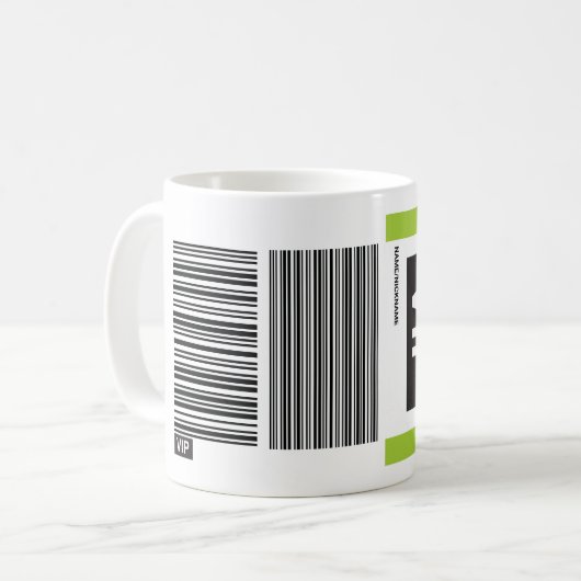 VIP REISE COFFEE MUG KAFFEETASSE (Vorderseite Links)