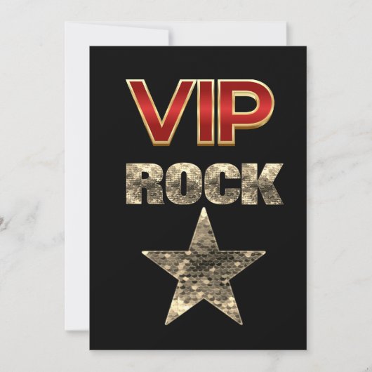 VIP Rock Star Geburtstagkarte Feiertagskarte (Vorderseite)