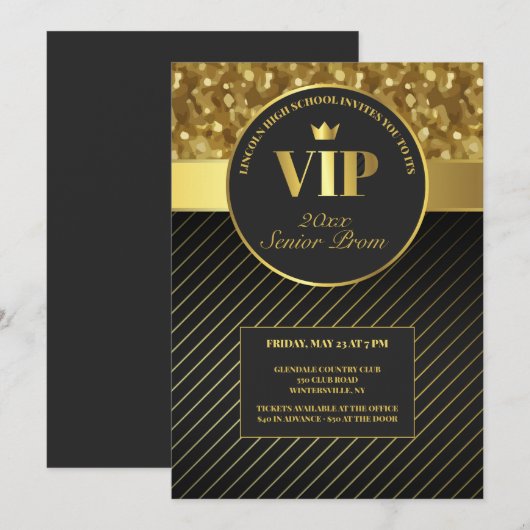 VIP-ROM-Einladung Einladung (Vorne/Hinten)