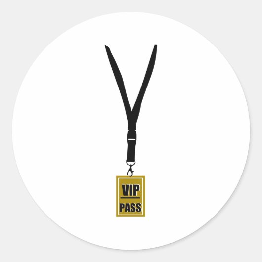 VIP RUNDER AUFKLEBER (Vorderseite)