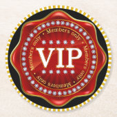 VIP RUNDER PAPPUNTERSETZER (Vorderseite)