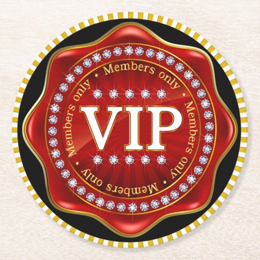 VIP RUNDER PAPPUNTERSETZER (Vorderseite)