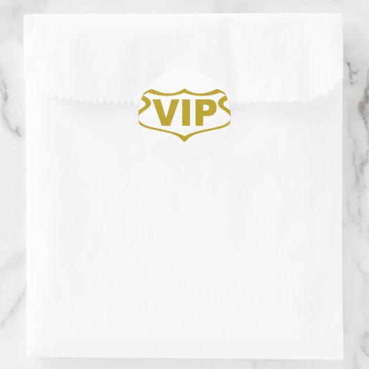 Vip-Schild-.png Runder Aufkleber (Tasche)