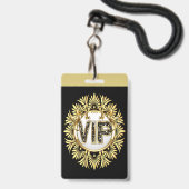 VIP - See Back  Badge Ausweis (Vorderseite mit Lanyard)