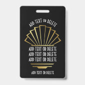 VIP - See Back  Badge Ausweis (Rückseite)