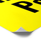 VIP Sehbehinderte Person Poster (Ecke)