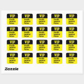 VIP Sehbehinderte Person Quadratischer Aufkleber (Blatt)