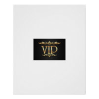 Vip semiglänzendes Poster zum Verkauf.